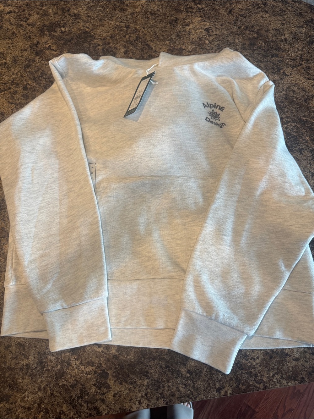 Alpine Design Women's Light Heather Gray Hooded Sweatshirt